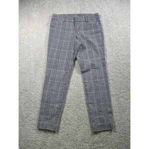 Old Navy Womens Size 2 Black & Pink Plaid Dress Pants‎ Corporate Career Work